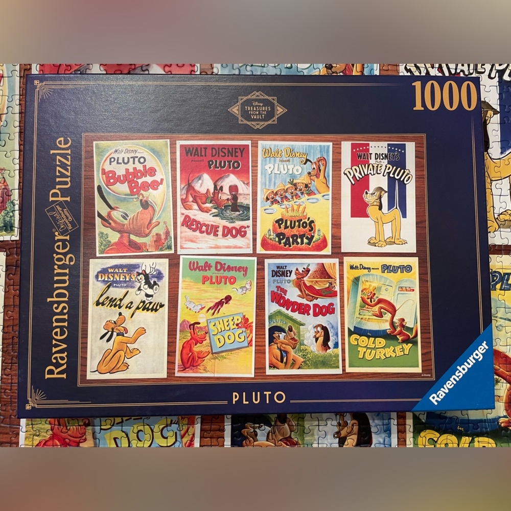 Ravensburger Pluto Vintage Posters Disney Puzzle - 1000 Pieces